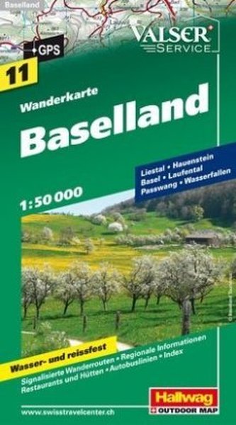Hallwag Outdoor Map Baselland