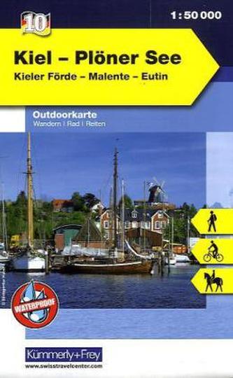 Kümmerly & Frey Outdoorkarte Kiel, Plöner See