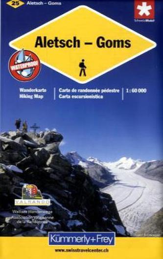 Kümmerly & Frey Karte Aletsch, Goms