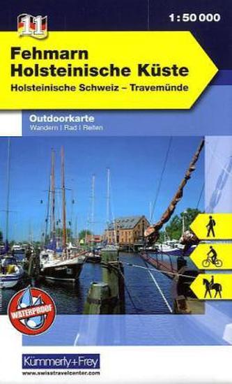 Kümmerly & Frey Outdoorkarte Fehmarn, Holsteinische Küste