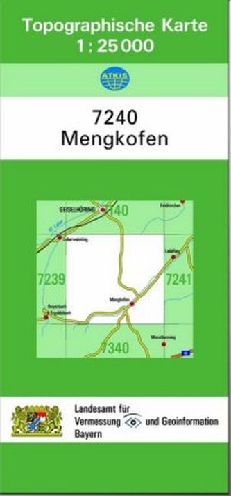 Topographische Karte Bayern Mengkofen