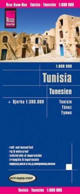 World Mapping Project Reise Know-How Landkarte Tunesien (1:600.000) mit Djerba (1:300.000)