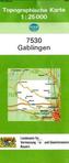 Topographische Karte Bayern Gablingen