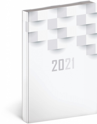 Denní diář Cambio Classic 2021, bílý