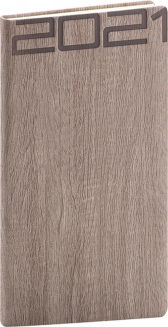 Kapesní diář Forest 2021, hnědý