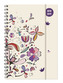 Collegetimer A5 Woche Flower Art Ringbuch 2018/2019
