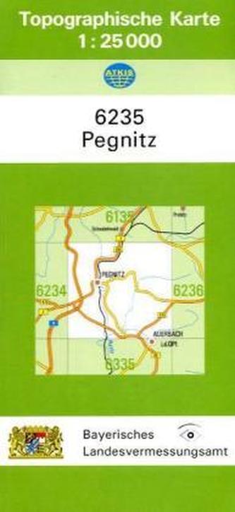 Topographische Karte Bayern Pegnitz