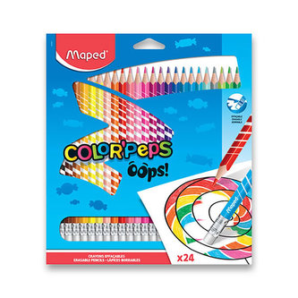 Maped - Bezdrevé pastelky Color'Peps Oops s gumou 24 ks