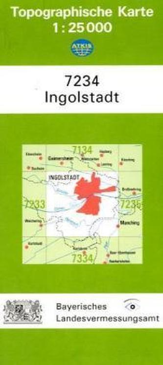 Topographische Karte Bayern Ingolstadt