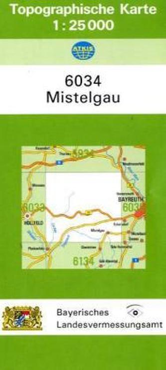 Topographische Karte Bayern Mistelgau