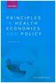 Principles in Health Economics and Policy