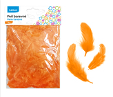 Peří barevné 10g oranžové