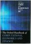 The Oxford Handbook of Computational Economics and Finance