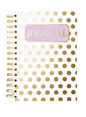 Hard Bound Journal: Gold Dot - Hardcover-Notizbuch mit stabiler Ringbindung: Goldene Punkte