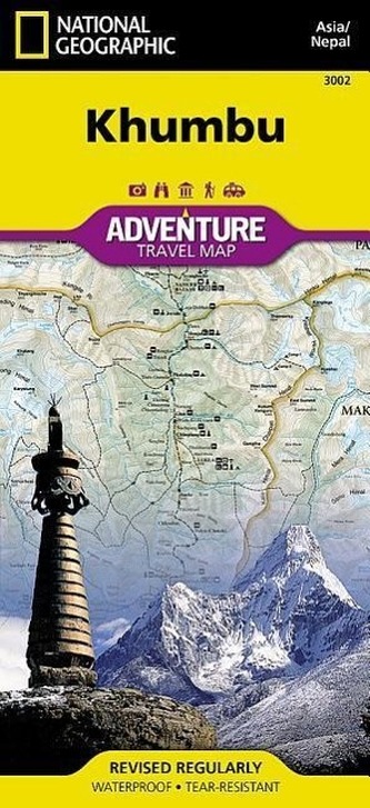 National Geographic Adventure Travel Map Khumbu