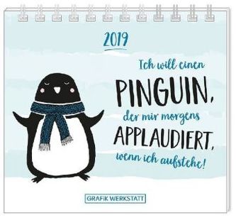 Mini-Kalender 2019 Ich will einen Pinguin