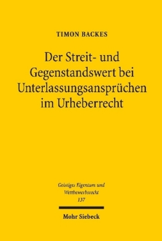 Der Streit- und Gegenstandswert bei Unterlassungsansprüchen im Urheberrecht