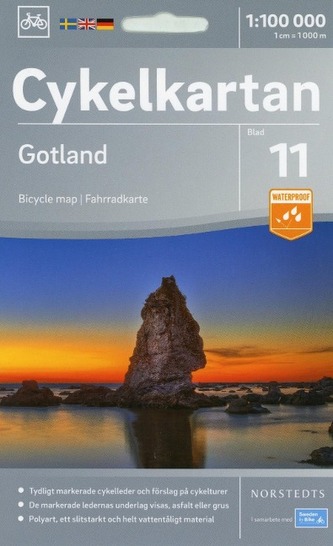 Cykelkartan Norstedts Radwanderkarte Gotland