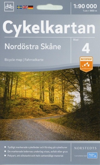 Cykelkartan Norstedts Radwanderkarte NO Skane