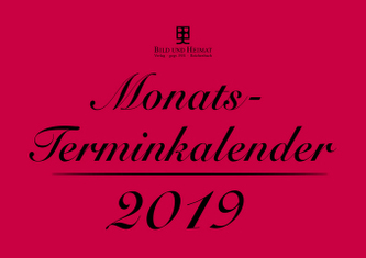 Monatsterminkalender 2019