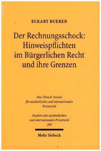 Der Rechnungsschock: Hinweispflichten im Bürgerlichen Recht und ihre Grenzen