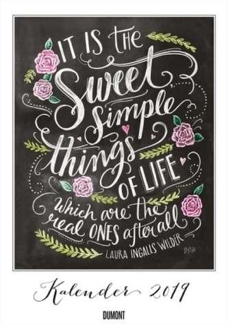 Chalkboard Sprüchekalender Happiness 2019