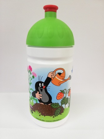 Bino Zdravá lahev Krtek s zeleným vrškem