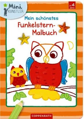 Mein schönstes Funkelstern-Malbuch (Eulen)
