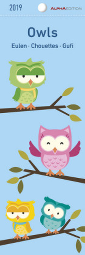 Owls 2019 - Lesezeichenkalender
