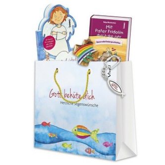 Geschenktasche zur Erstkommunion (5-tlg.), m. 2 Buch, m. 2 Beilage