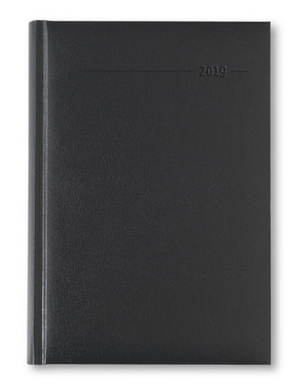 Buchkalender Balacron schwarz 2019
