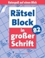 Rätselblock in großer Schrift. Bd.82