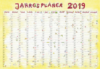 Jahresplaner Cartoon 2019