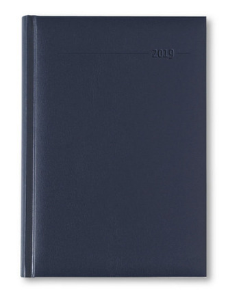Buchkalender Balacron blau 2019