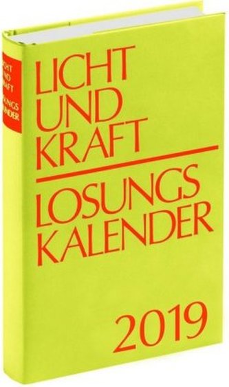 Licht und Kraft/Losungskalender 2019 Reiseausgabe in Monatsheften
