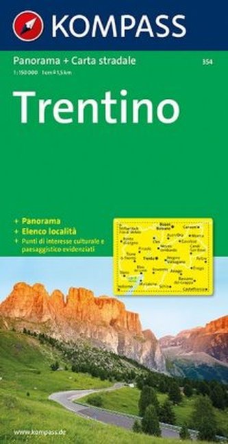 Kompass Karte Trentino