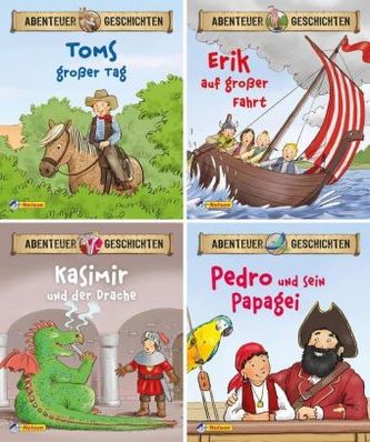 Abenteuergeschichten, 4 Hefte. Nr.1-4