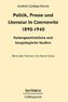 Politik, Presse und Literatur in Czernowitz 1890-1940