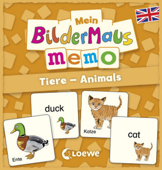 Mein Bildermaus-Memo - Englisch - Tiere - Animals (Kinderspiel)