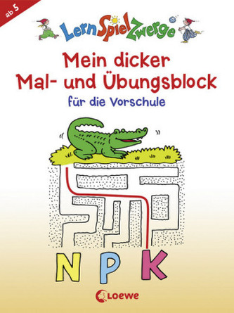 Mein dicker Mal- und Übungsblock für die Vorschule