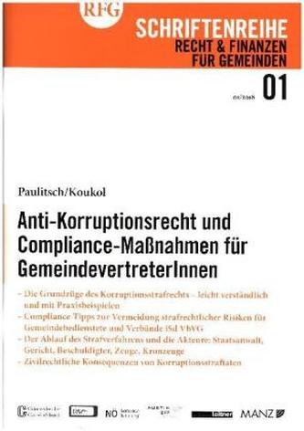 Anti-Korruptionsrecht und Compliance Maßnahmen für GemeindevertreterInnen