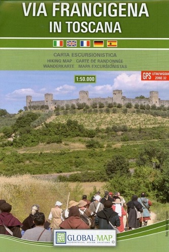 Touristische Karte Via Francigena
