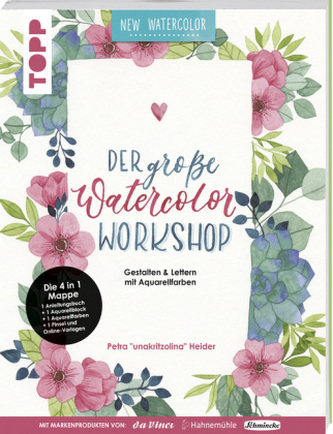 Der große Watercolor Workshop. Gestalten und Lettern mit Aquarell-Farben by unakritzolina