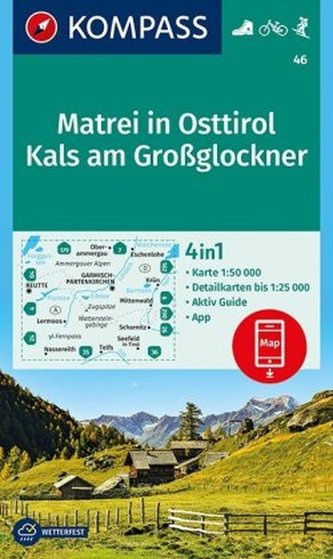 Kompass Karte Matrei in Osttirol, Kals am Großglockner