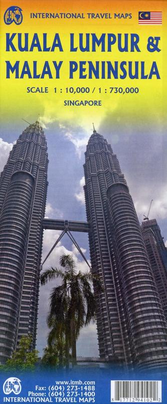 International Travel Map ITM Stadtplan Kuala Lumpur