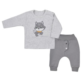 Kojenecké tričko s dlohým rukávem a tepláčky Koala Doggy - velikost 68 (4-6m)