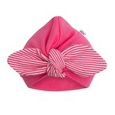 Dívčí čepička turban New Baby For Girls stripes - velikost 80 (9-12m)