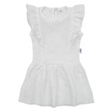 Kojenecké mušelínové šaty New Baby Summer Nature Collection bílé - velikost 74 (6-9m)