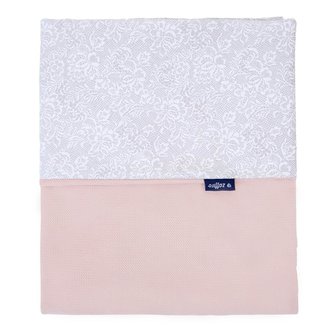 Dětská oboustranná deka Velvet Womar 75x100 šedo-lososová