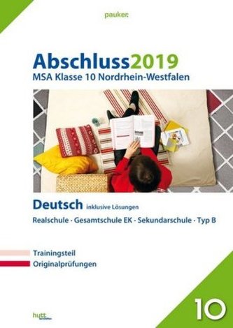 Abschluss 2019 - MSA Klasse 10 Nordrhein-Westfalen Deutsch